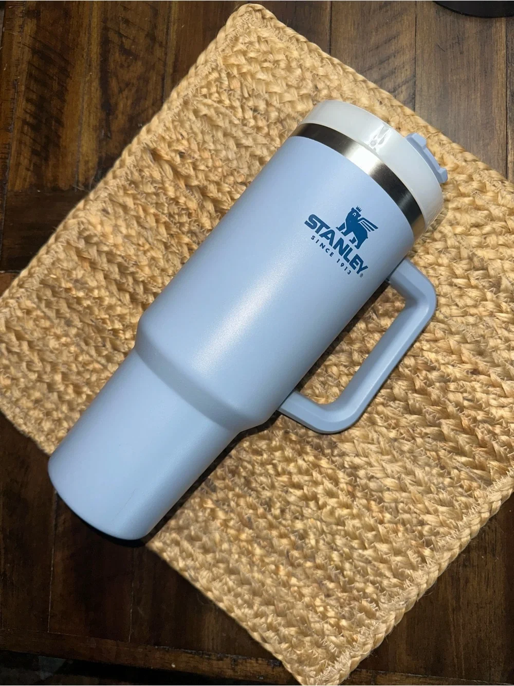 Stanley Powder Blue Insulated Travel Tumbler with Handle